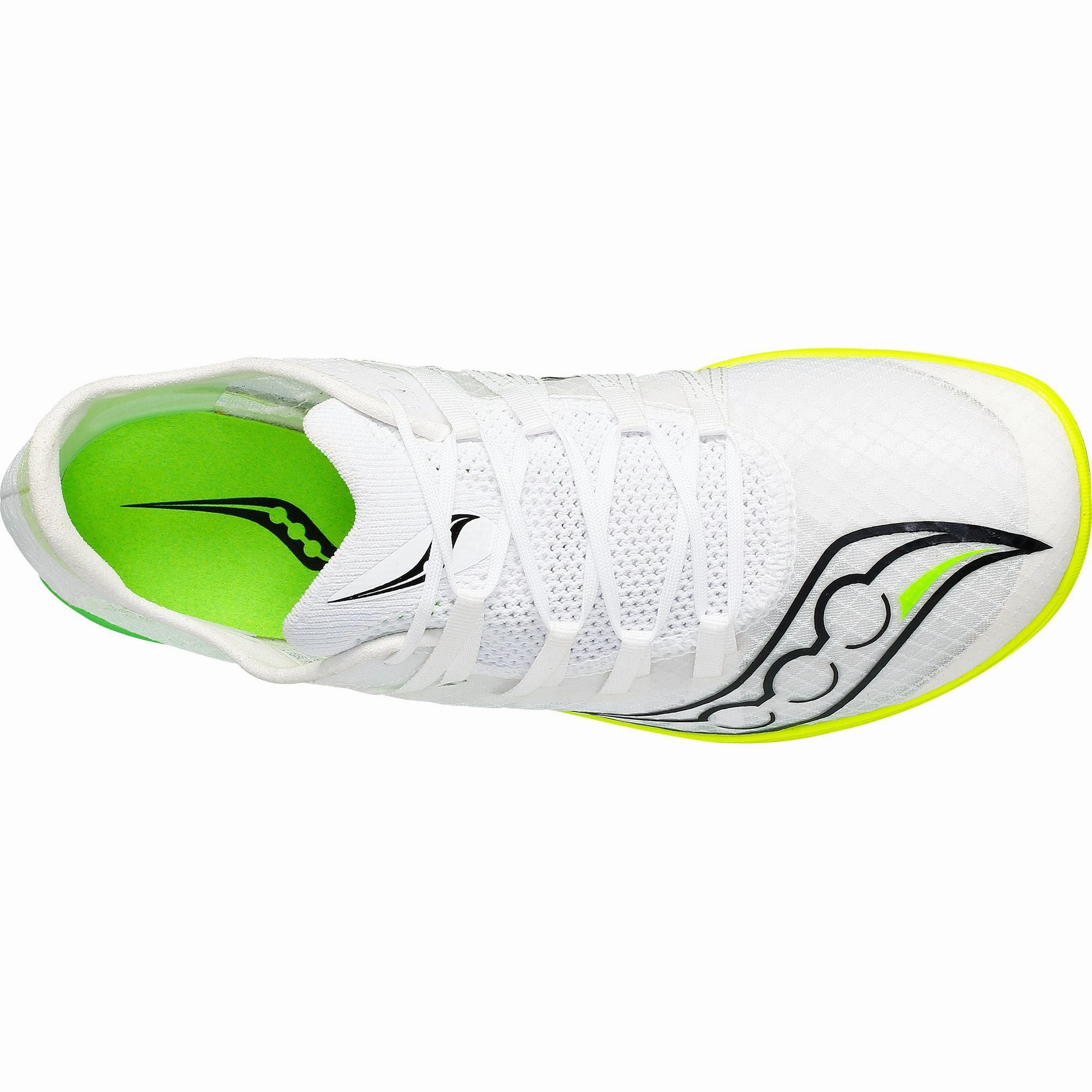 Saucony Terminal VT Mens Running Spikes - White Trail Shoes