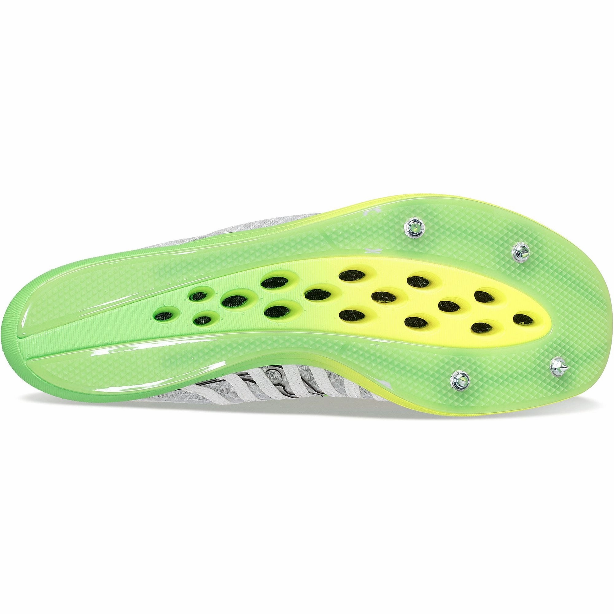 Saucony Terminal VT Mens Running Spikes - White Trail Shoes