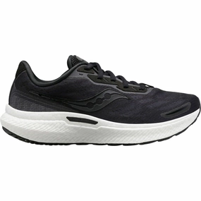 Saucony Triumph 19 Womens Running Shoes - Black Saucony running shoes with stability support
