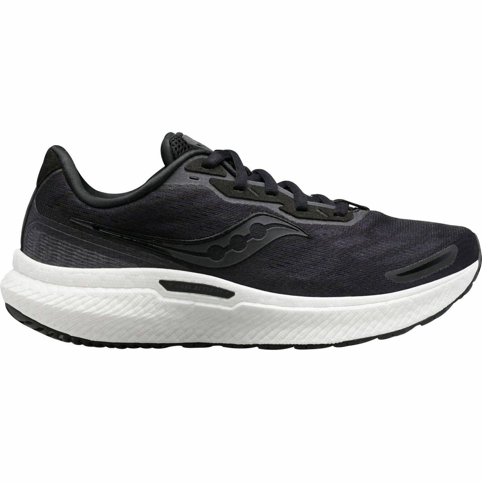 Saucony Triumph 19 Womens Running Shoes - Black Saucony running shoes with stability support