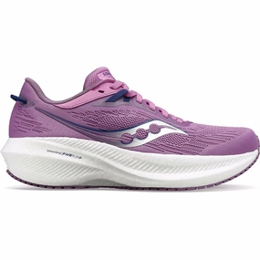 Saucony Triumph 21 Womens Running Shoes - Purple Saucony running shoes with stability support