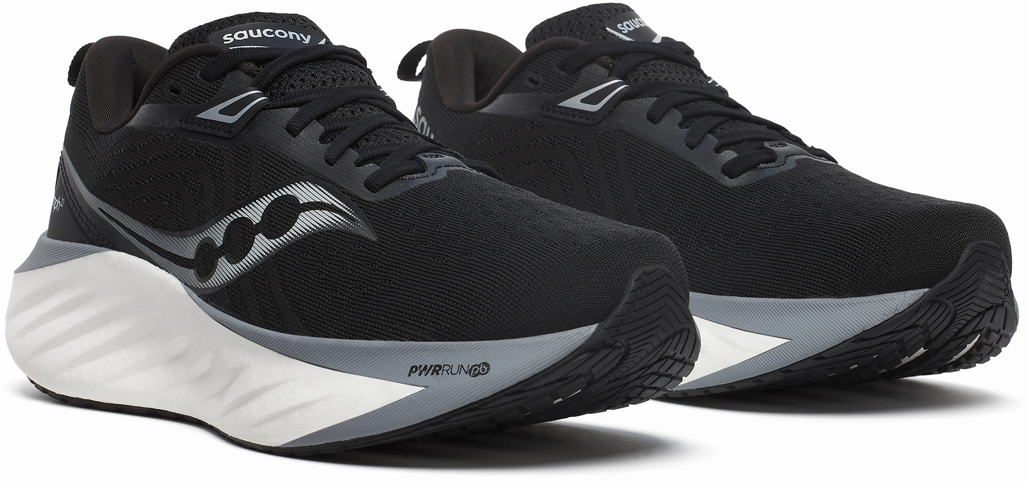Saucony Triumph 22 Mens Running Shoes - Black Trail Shoes