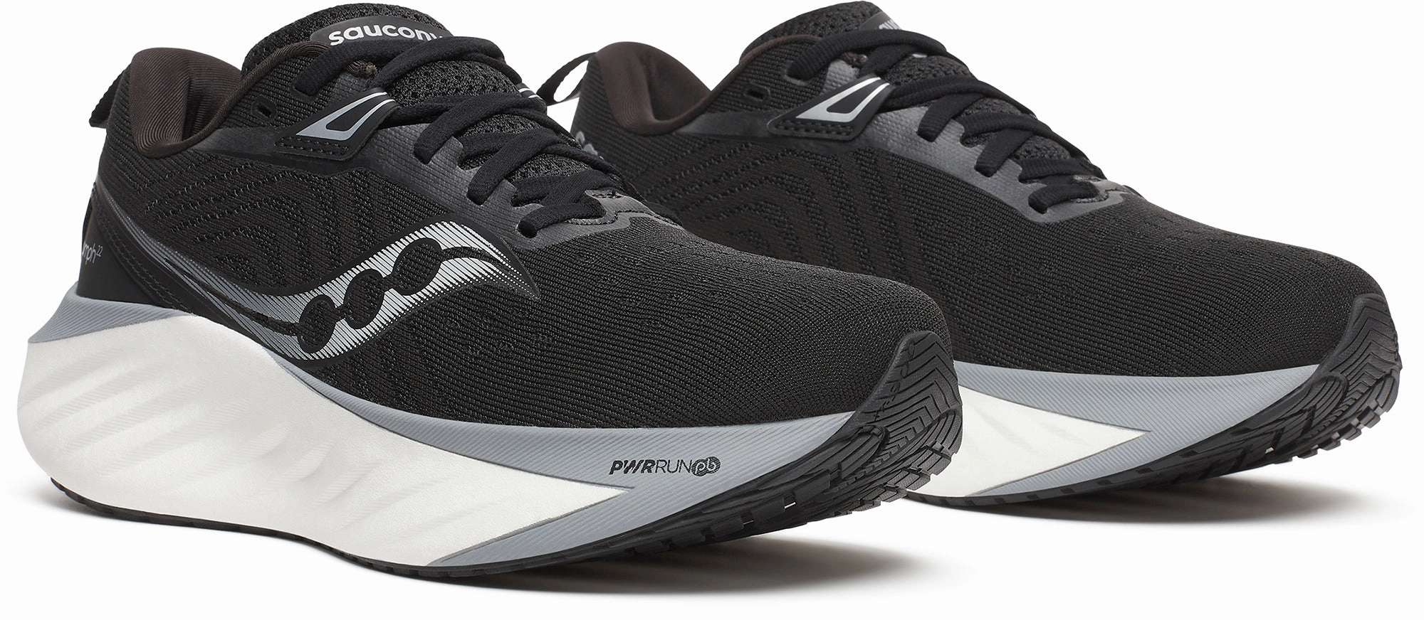 Saucony Triumph 22 Womens Running Shoes - Black Trail Shoes