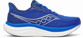 Saucony Triumph 23 Mens Running Shoes - Blue Saucony running shoes with stability support