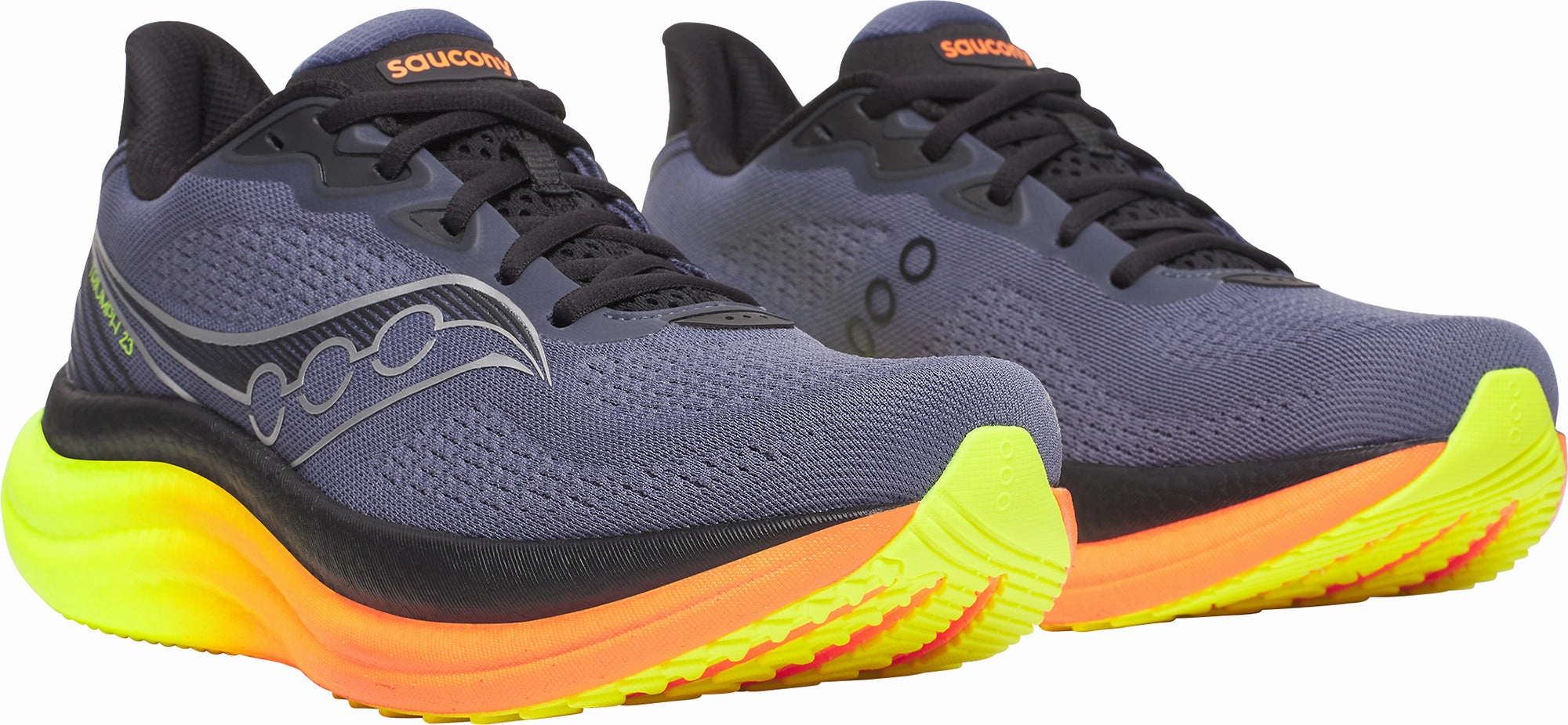 Saucony Triumph 23 Mens Running Shoes - Grey Trail Shoes