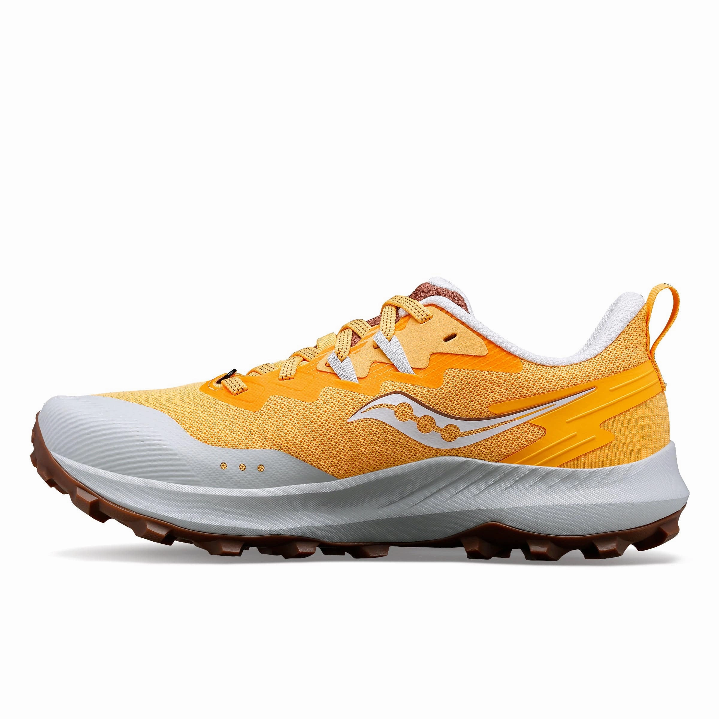 Saucony Women's Peregrine 14 Trail Running Shoes in Flax/Clove SS24 Saucony versatile athletic footwear