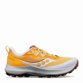 Saucony Women's Peregrine 14 Trail Running Shoes in Flax/Clove SS24 Saucony lightweight trainers for everyday use