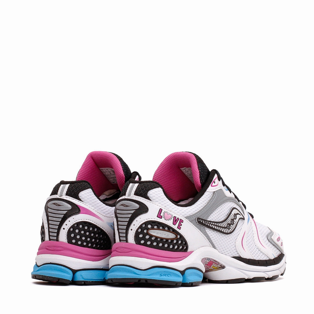 Saucony x Keith Haring Men ProGrid Triumph 4 White Multi S70974-1 Saucony high-speed running shoes
