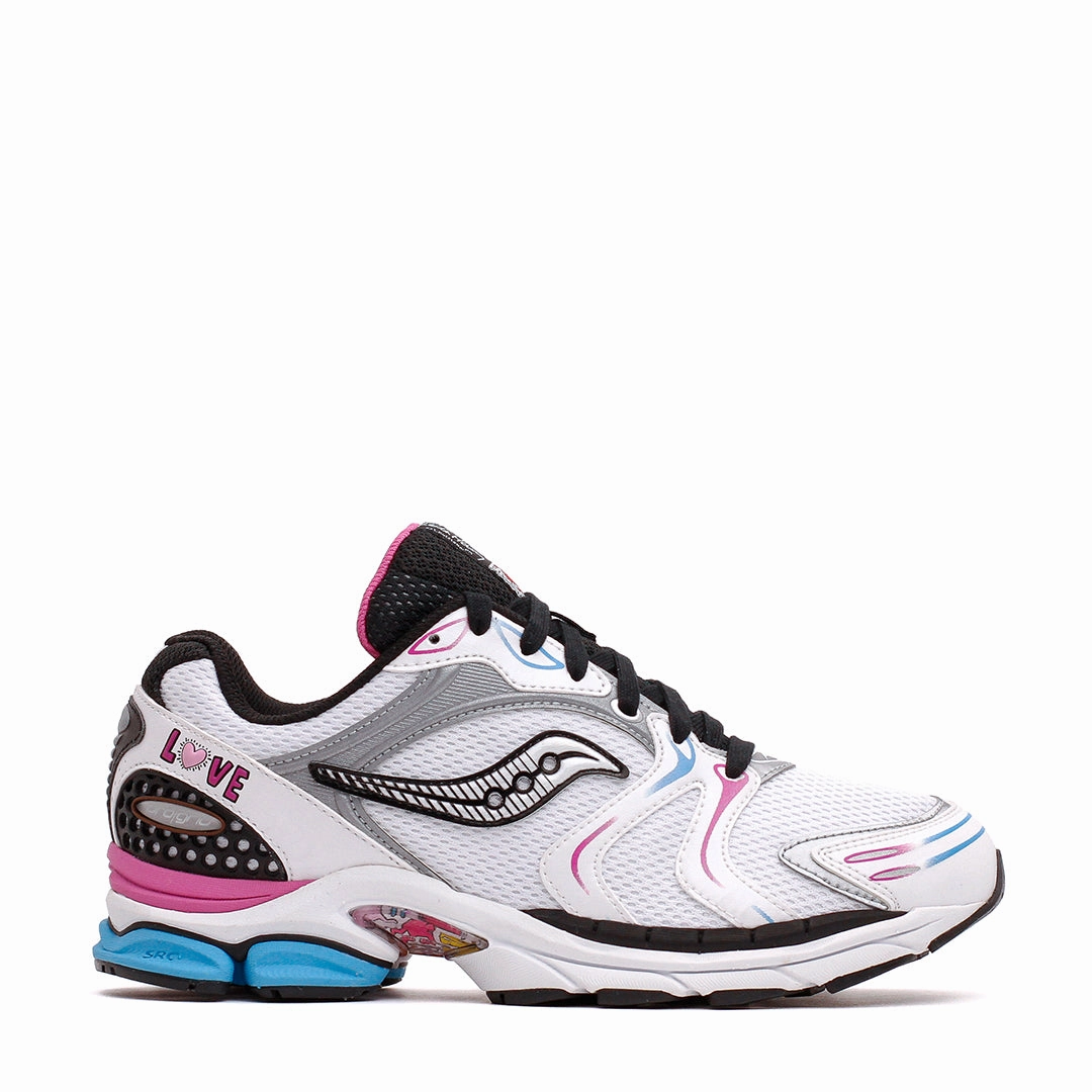 Saucony x Keith Haring Men ProGrid Triumph 4 White Multi S70974-1 Saucony breathable mesh running sneakers