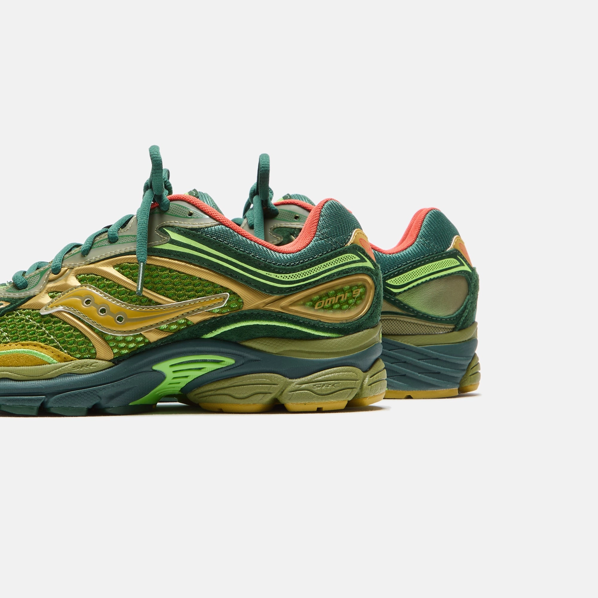 Saucony x Starcow Progrid Omni 9 - Green / Orange Saucony Lightweight Shoes