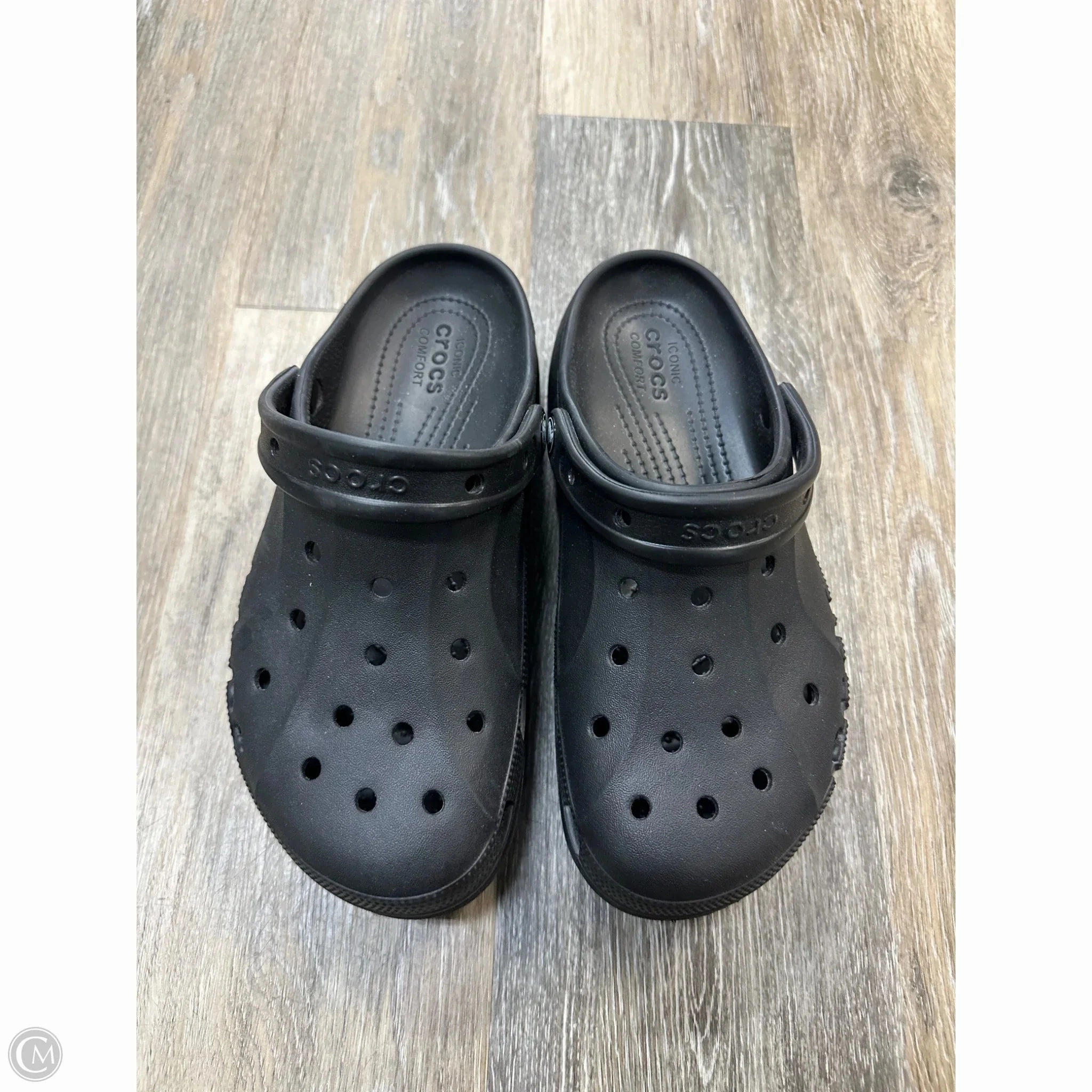 Shoes Athletic By Crocs In Black, Size: 9 Lightweight Clogs