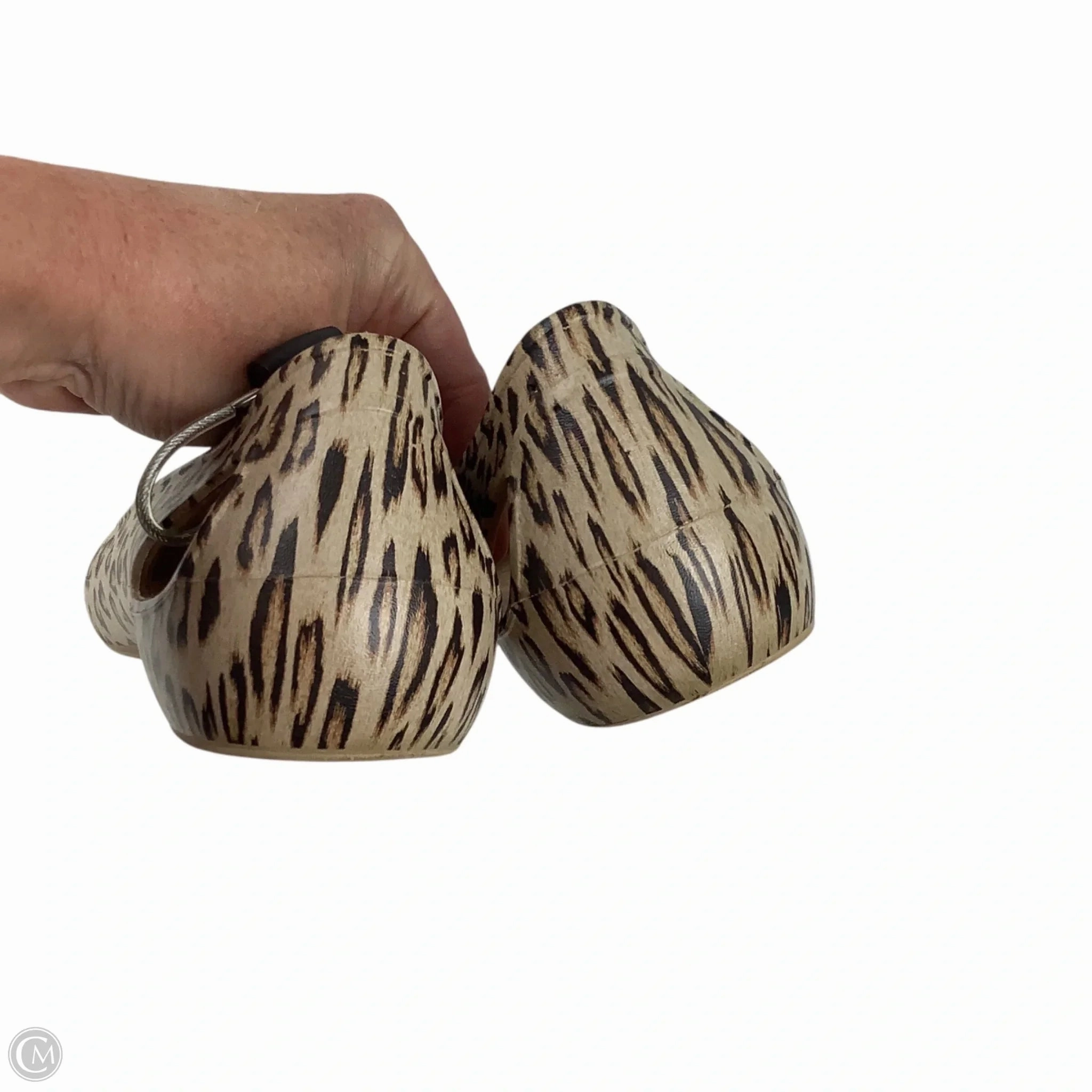 Shoes Flats By Crocs In Animal Print, Size: 9 Lightweight Clogs