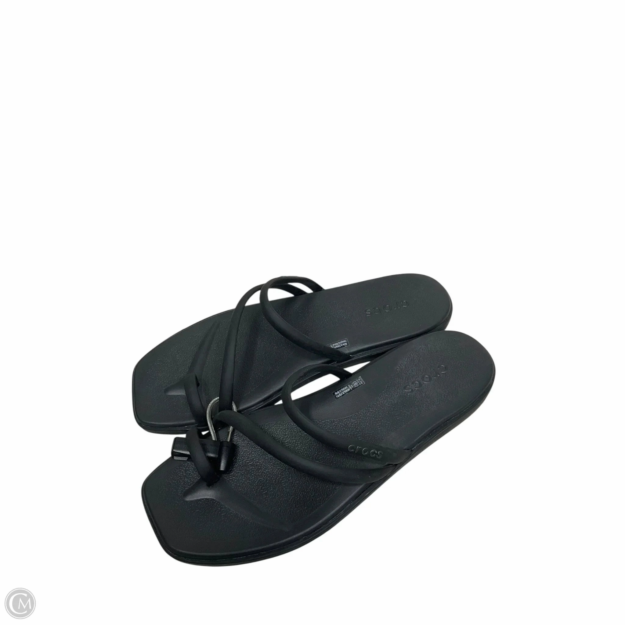 Shoes Flats By Crocs In Black, Size: 10 Lightweight Clogs