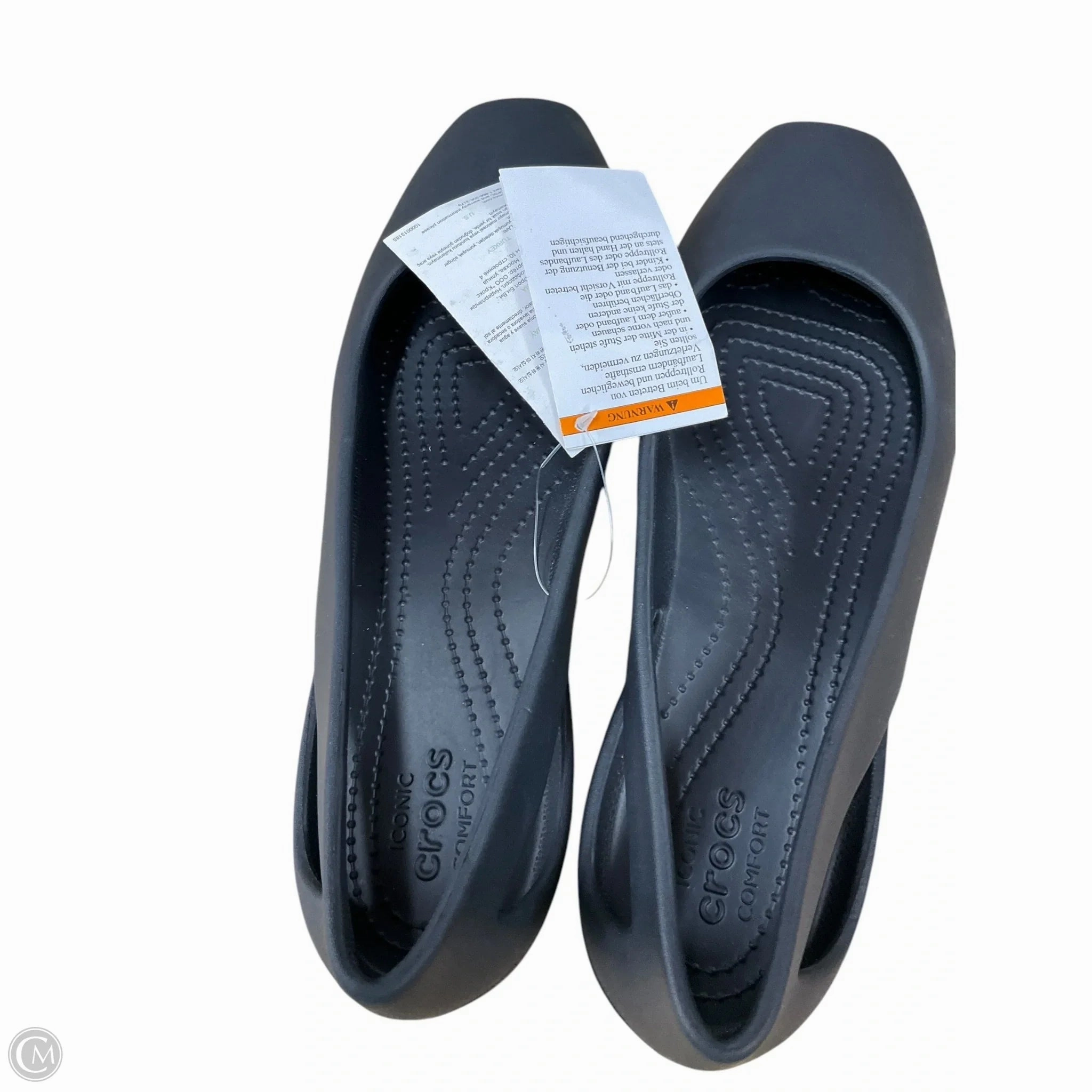 Shoes Flats By Crocs In Black, Size: 10 Lightweight Clogs