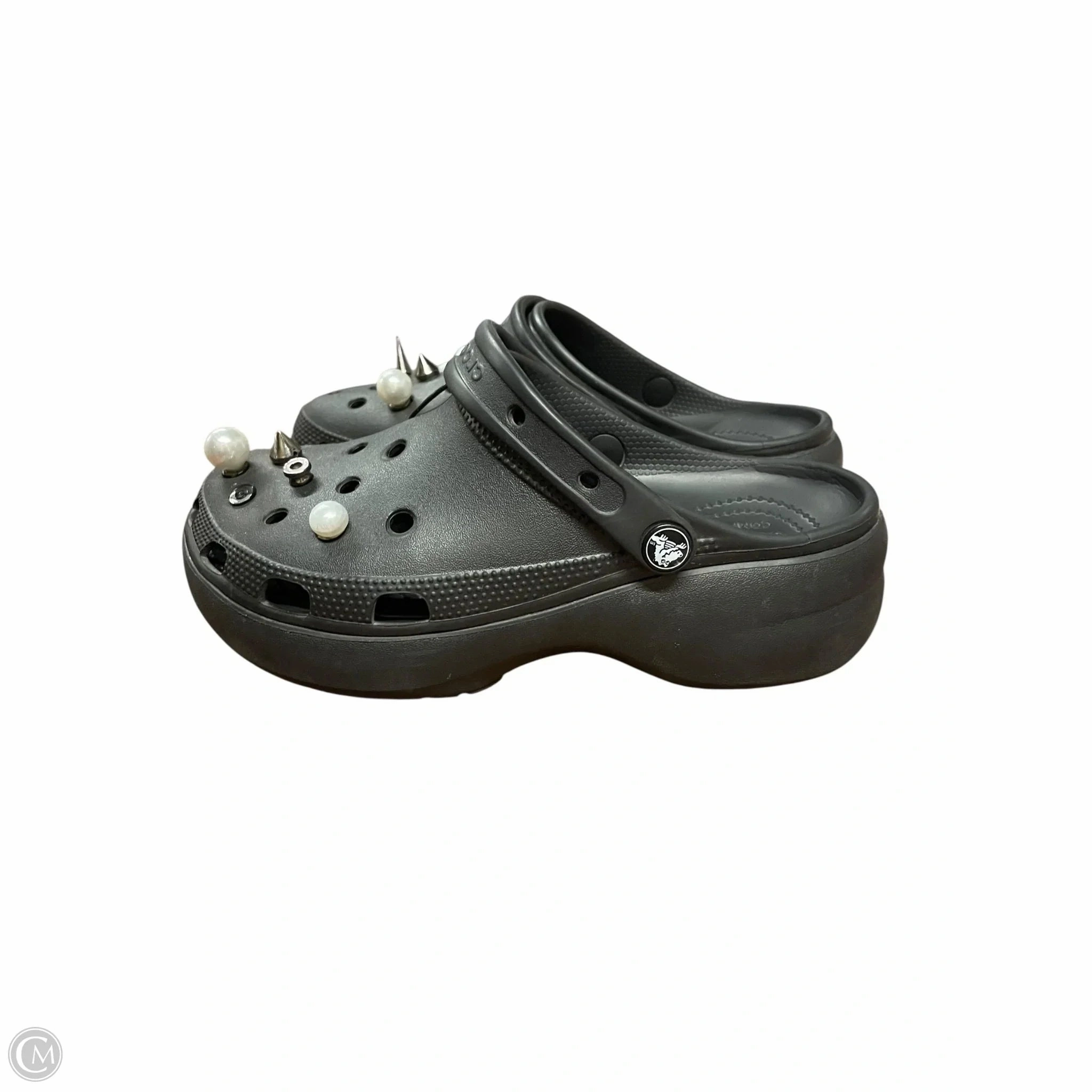 Shoes Flats By Crocs In Black, Size: 8 Crocs clogs with lightweight comfort