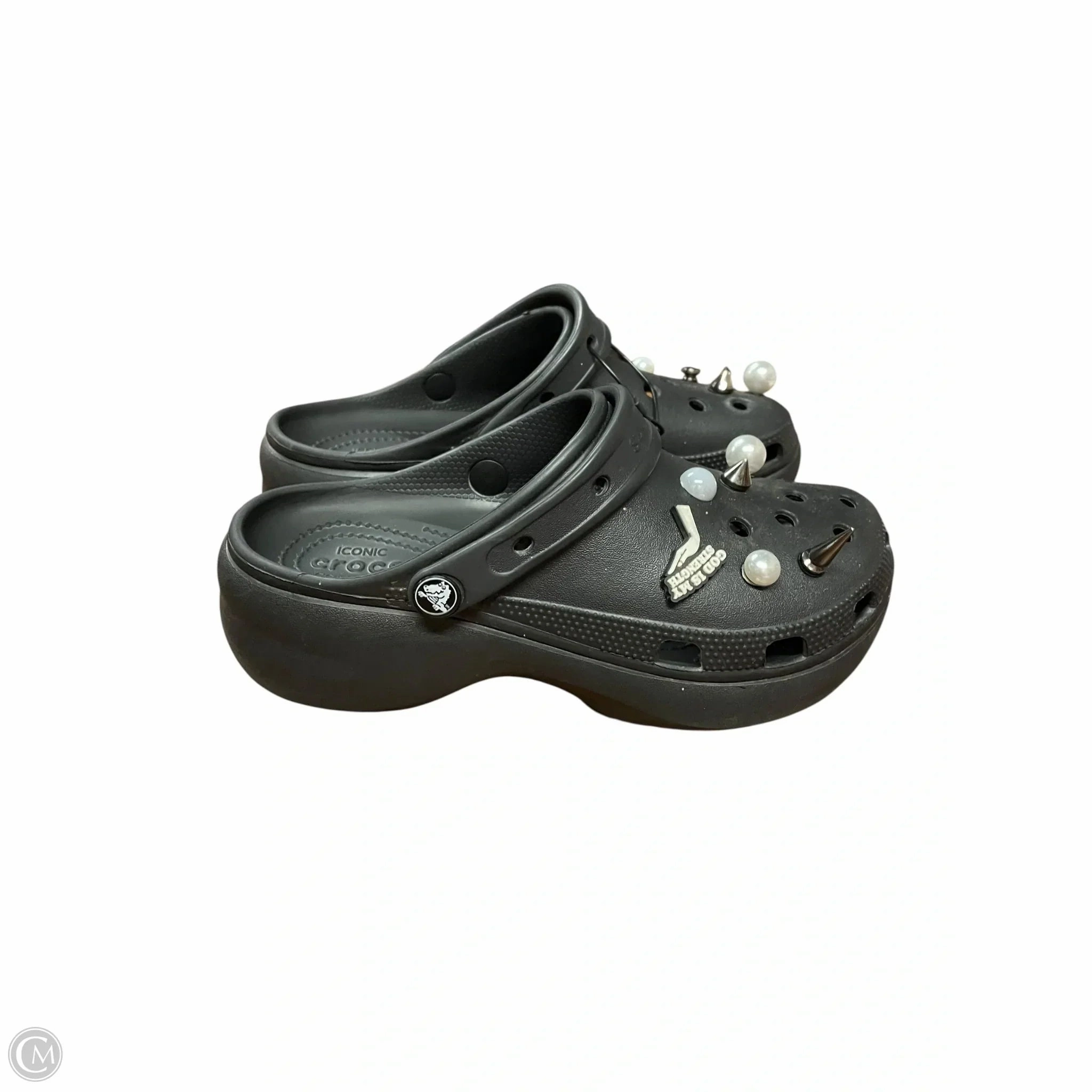 Shoes Flats By Crocs In Black, Size: 8 Lightweight Clogs