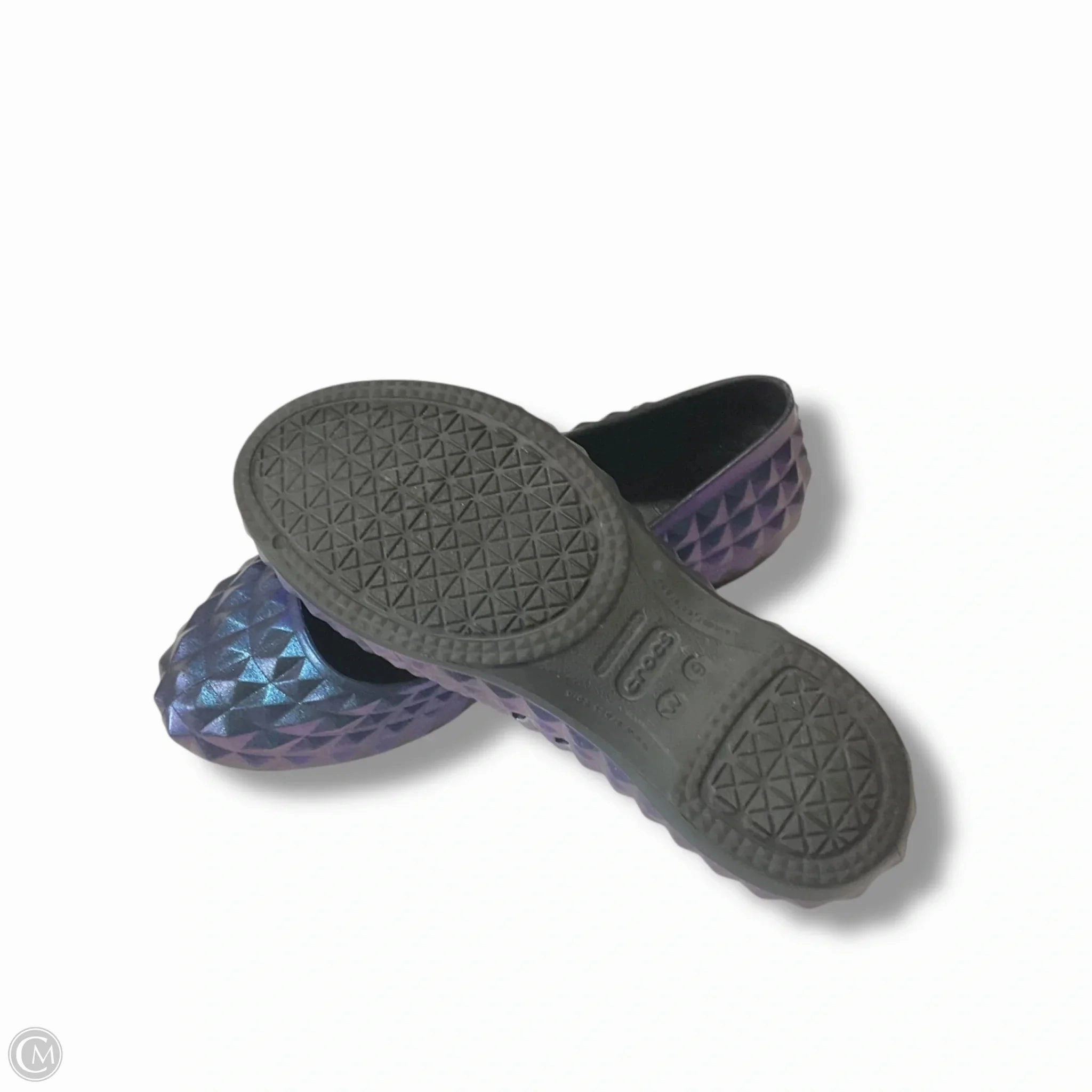 Shoes Flats By Crocs In Blue, Size: 9 Lightweight Clogs