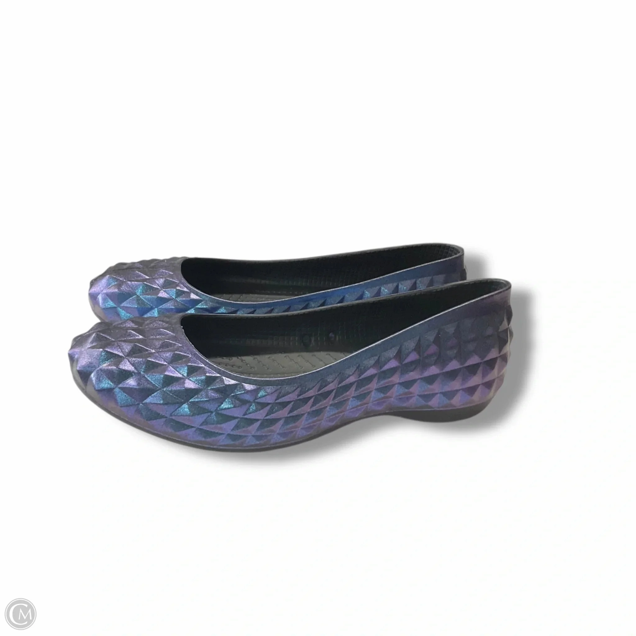 Shoes Flats By Crocs In Blue, Size: 9 Lightweight Clogs