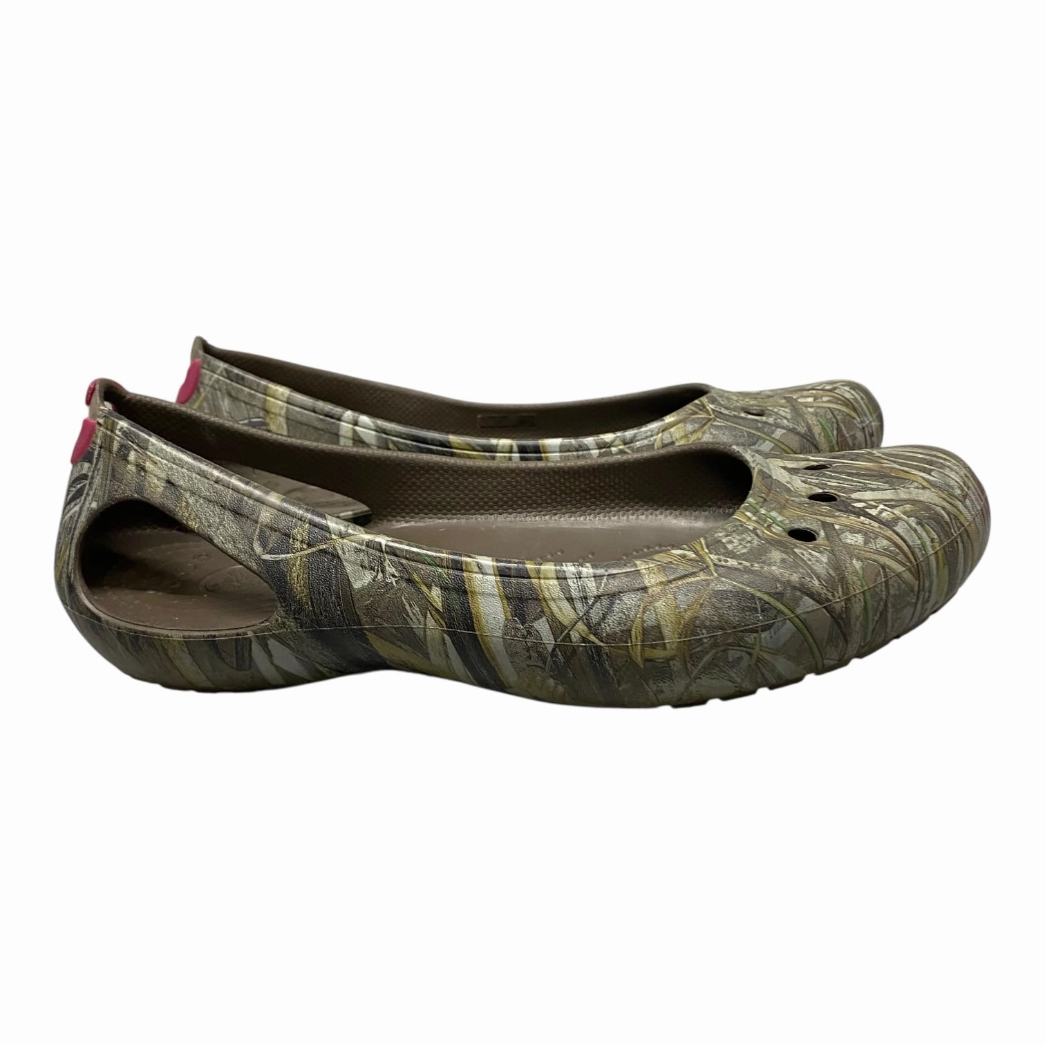 Shoes Flats By Crocs In Green, Size:11 Lightweight Clogs