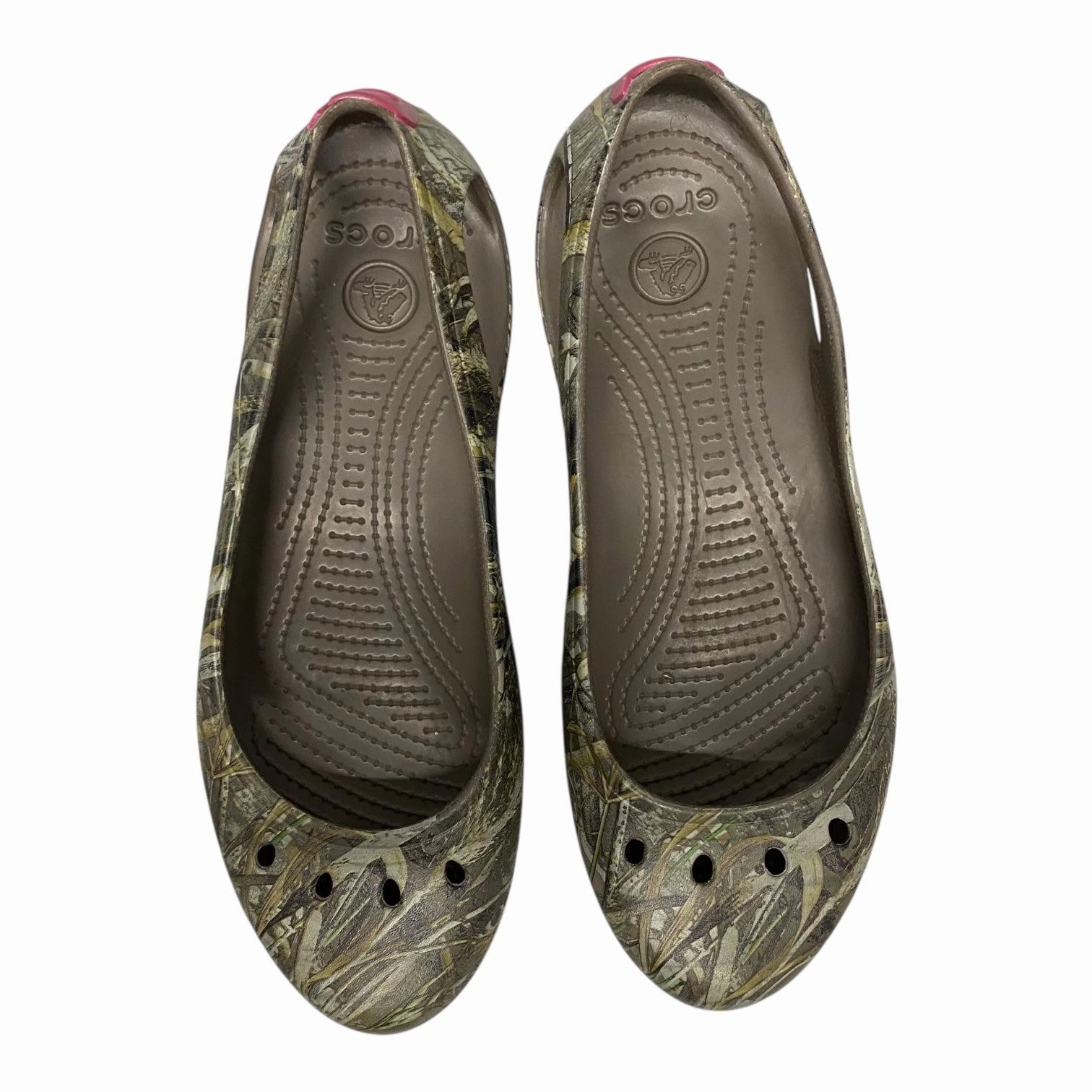Shoes Flats By Crocs In Green, Size:11 Lightweight Clogs