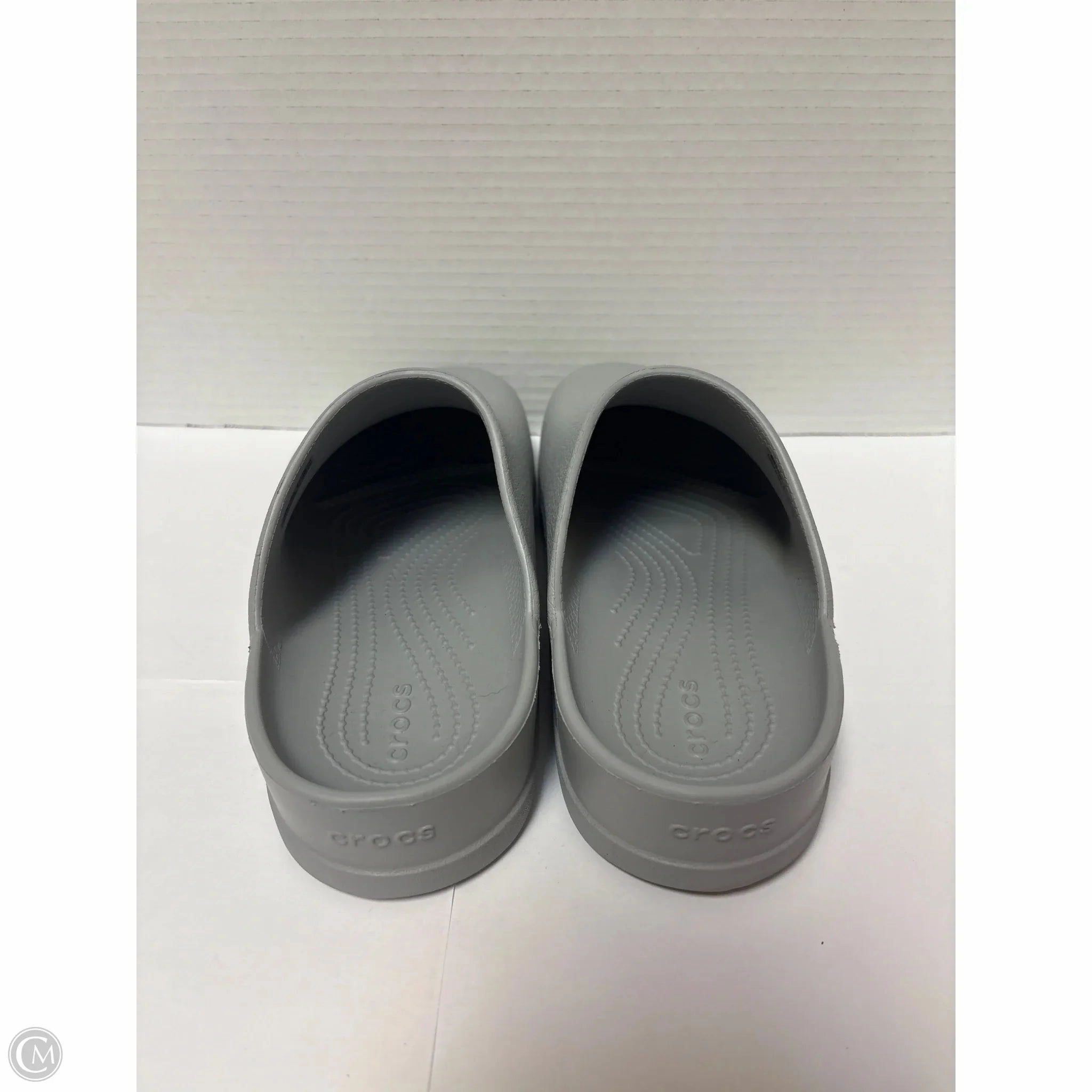 Shoes Flats By Crocs In Grey, Size: 9 Lightweight Clogs