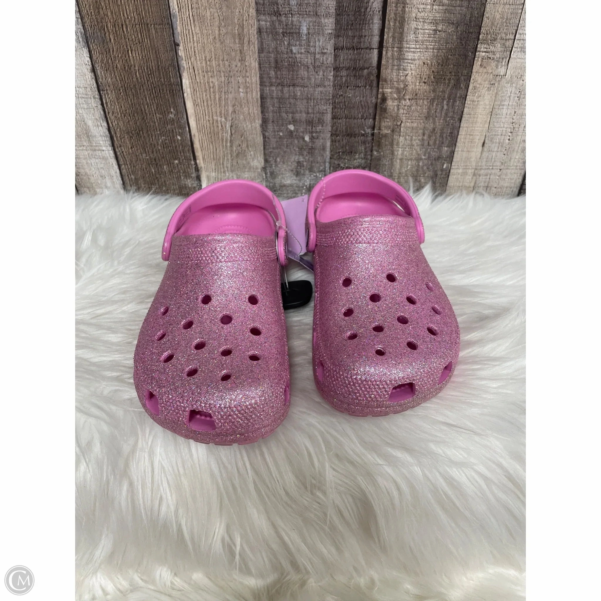 Shoes Flats By Crocs In Pink, Size: 8 Lightweight Clogs