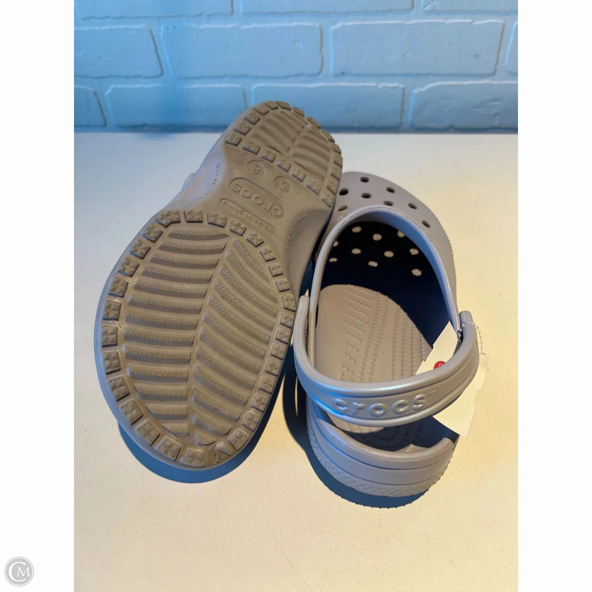 Shoes Flats By Crocs In Purple, Size: 8 Lightweight Clogs