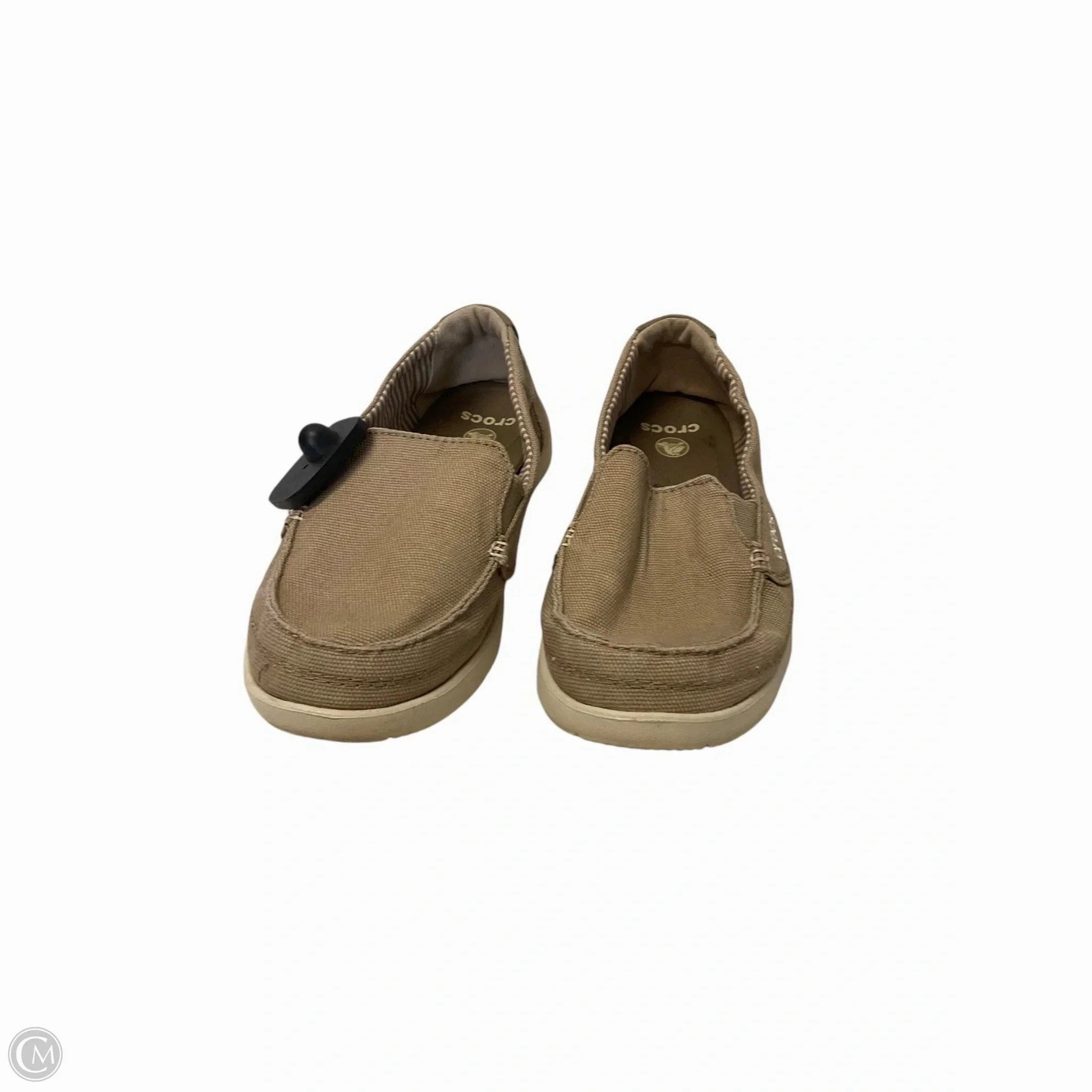 Shoes Flats By Crocs In Tan, Size: 8 Crocs clogs with lightweight comfort