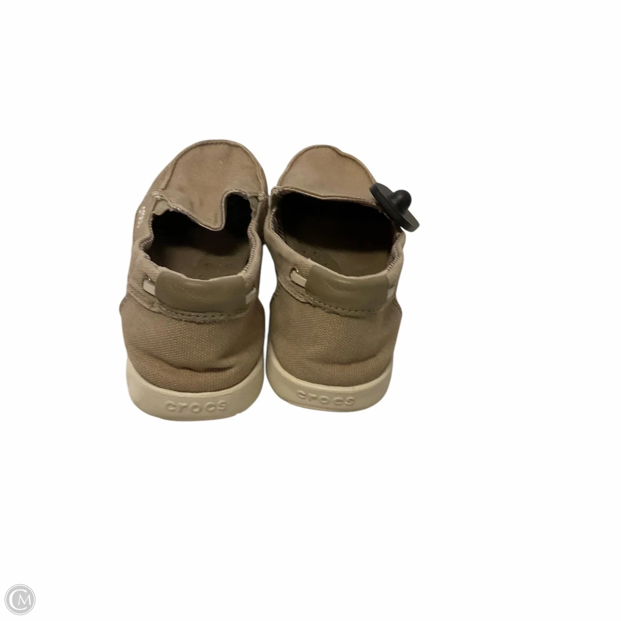 Shoes Flats By Crocs In Tan, Size: 8 Lightweight Clogs