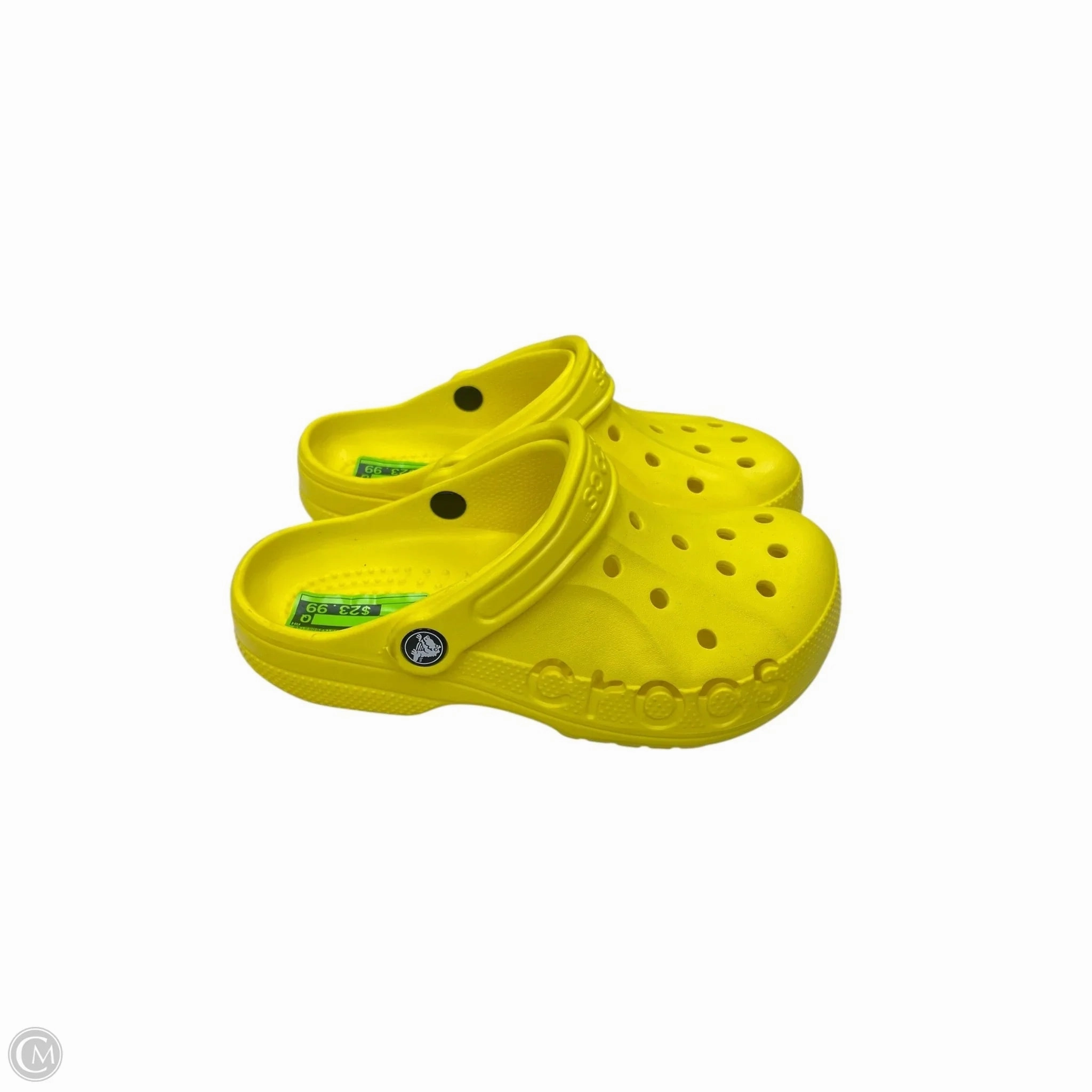 Shoes Flats By Crocs In Yellow, Size: 7 Crocs clogs with lightweight comfort