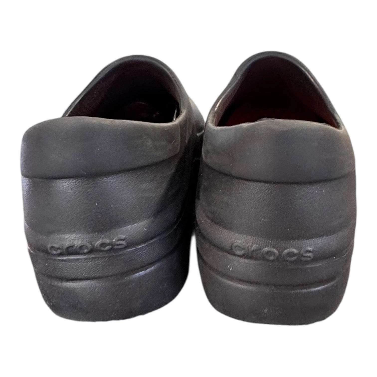 Shoes Heels Block By Crocs In Black, Size:8 Lightweight Clogs