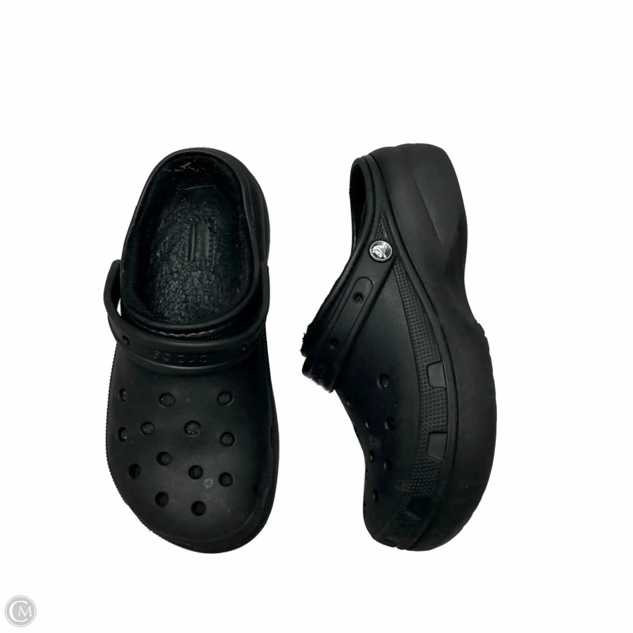 Shoes Heels Platform By Crocs In Black, Size: 10 Crocs clogs with lightweight comfort
