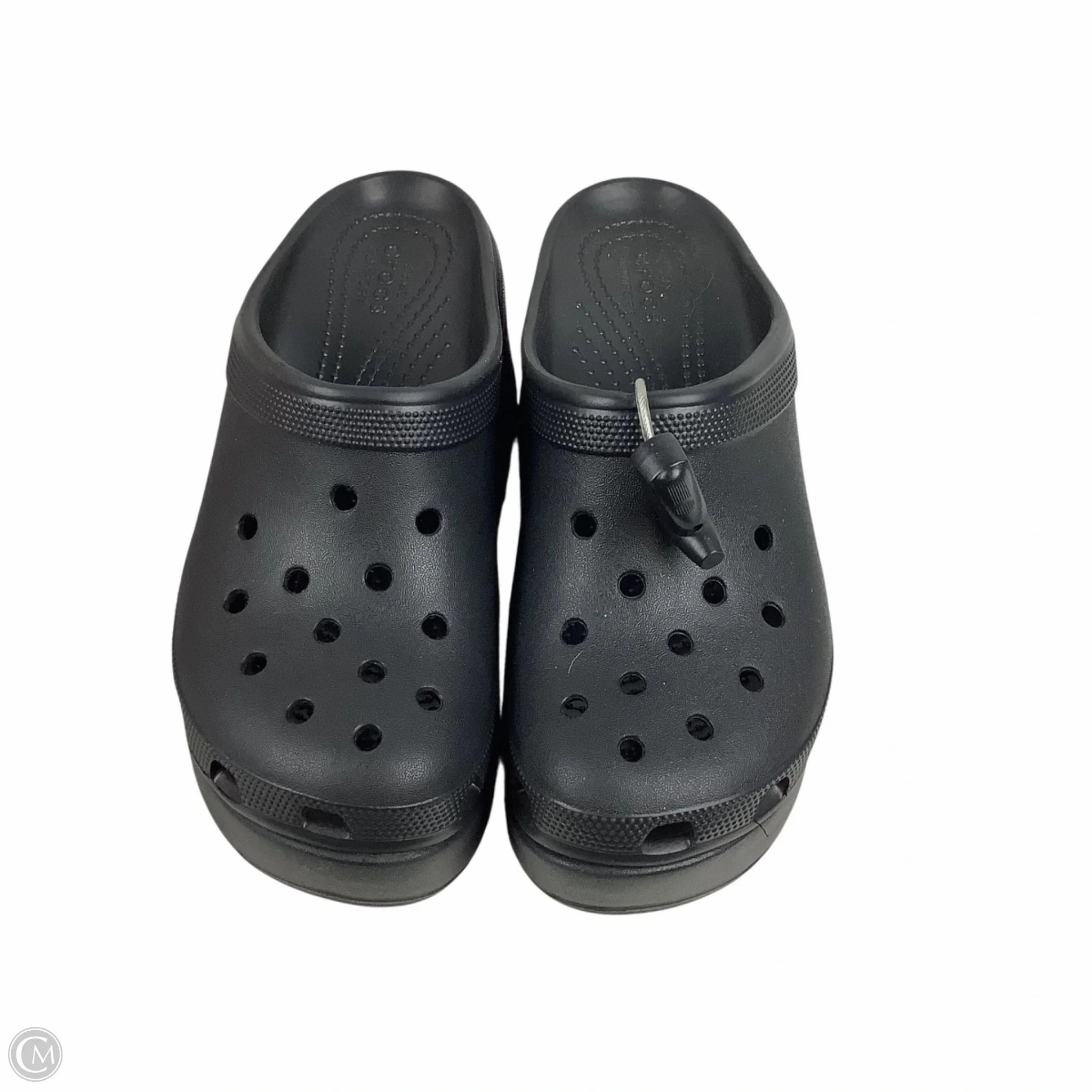 Shoes Heels Platform By Crocs In Black, Size: 8 Lightweight Clogs