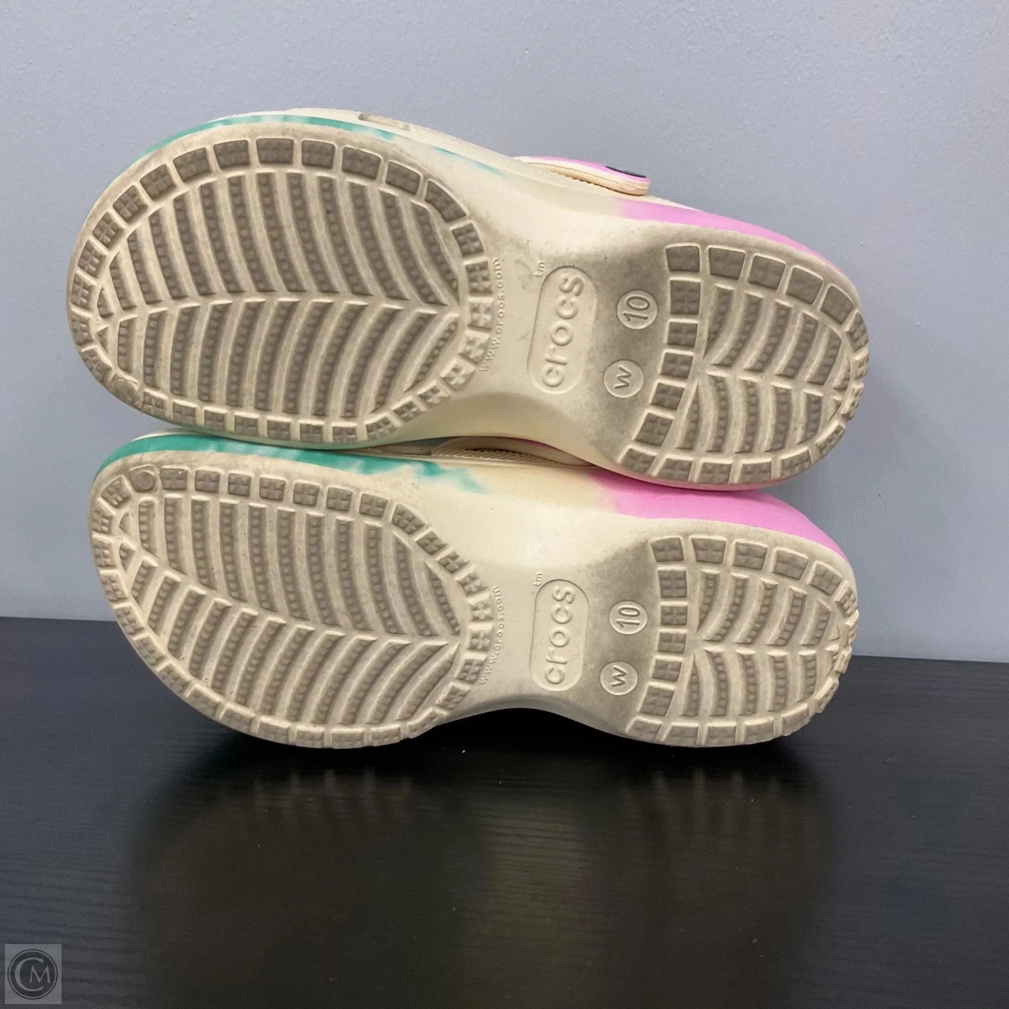 Shoes Heels Platform By Crocs In Multi-colored, Size: 10 Lightweight Clogs