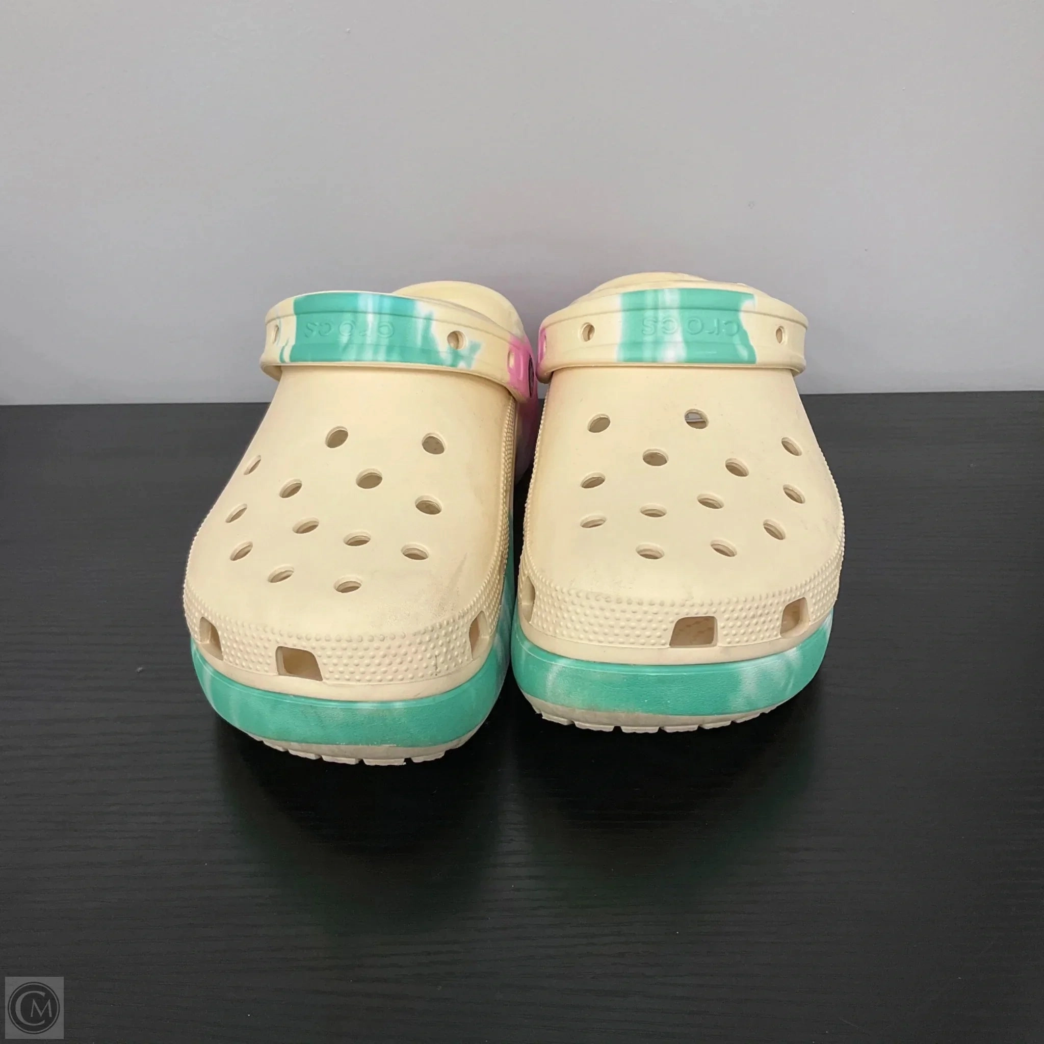 Shoes Heels Platform By Crocs In Multi-colored, Size: 10 Lightweight Clogs