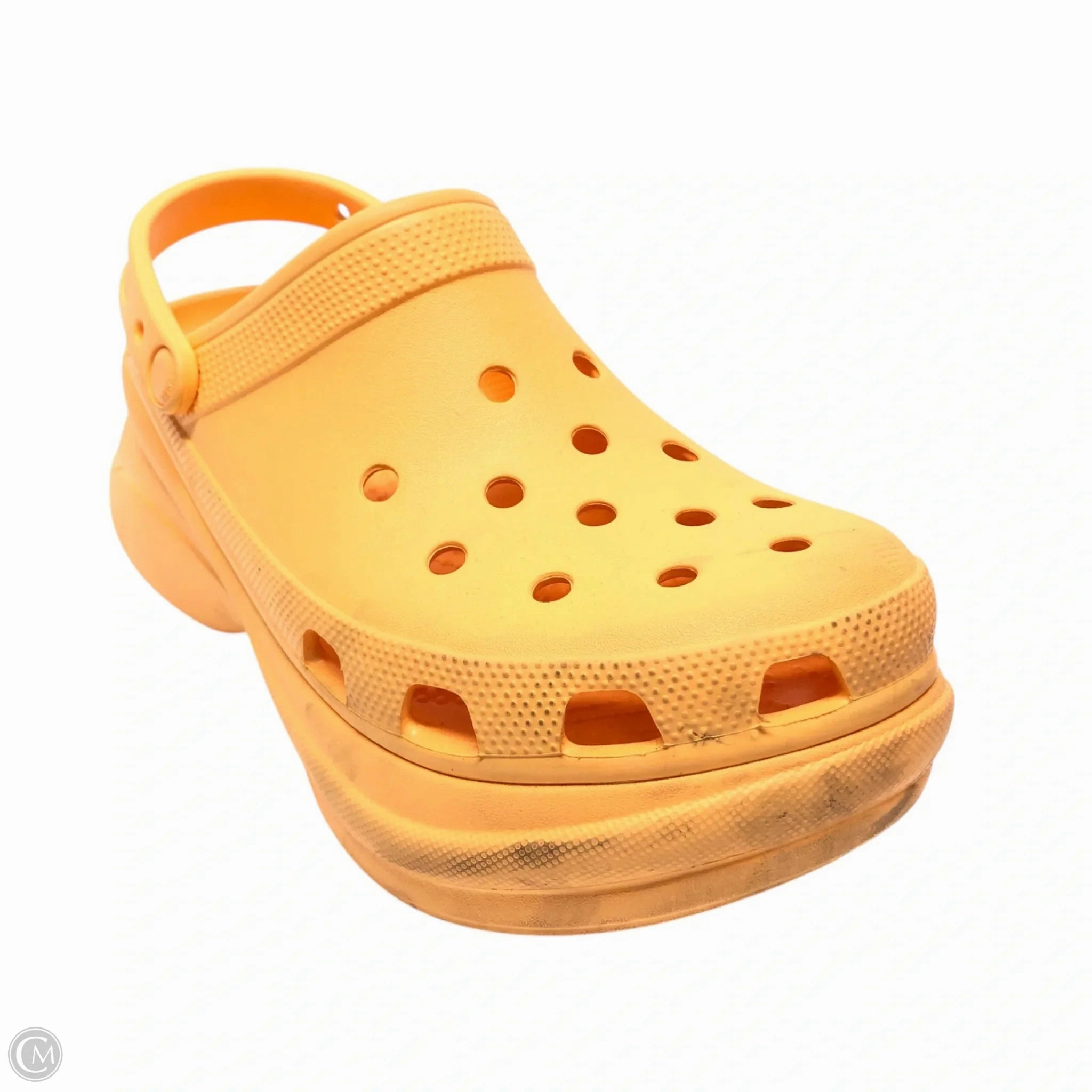 Shoes Heels Platform By Crocs In Orange, Size: 11 Lightweight Clogs