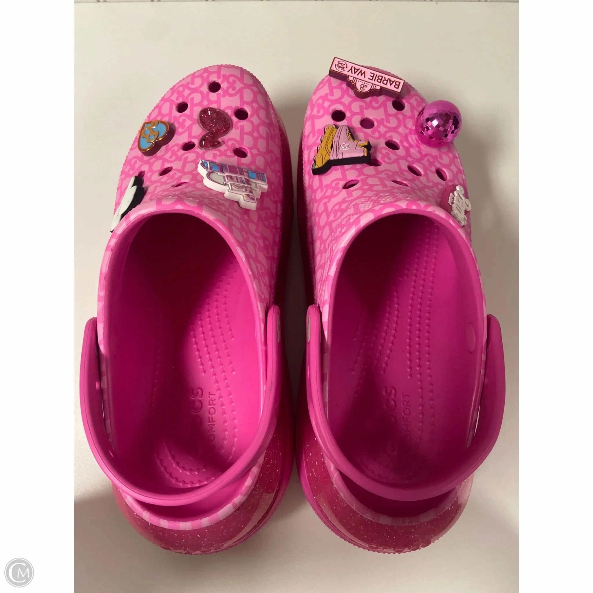 Shoes Heels Platform By Crocs In Pink, Size: 11 Lightweight Clogs