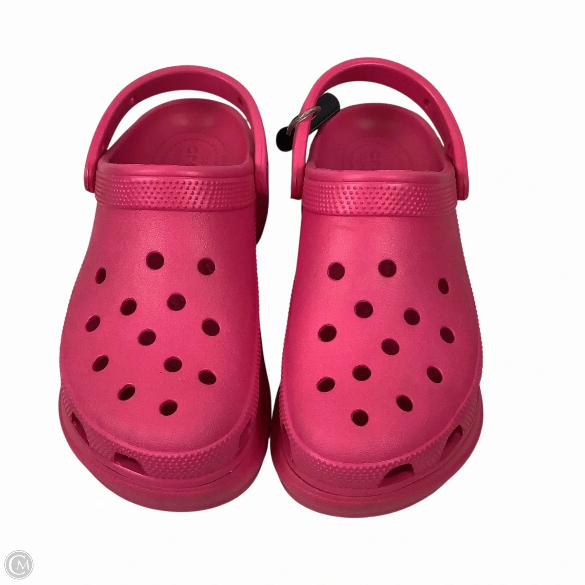 Shoes Heels Platform By Crocs In Pink, Size: 7 Lightweight Clogs