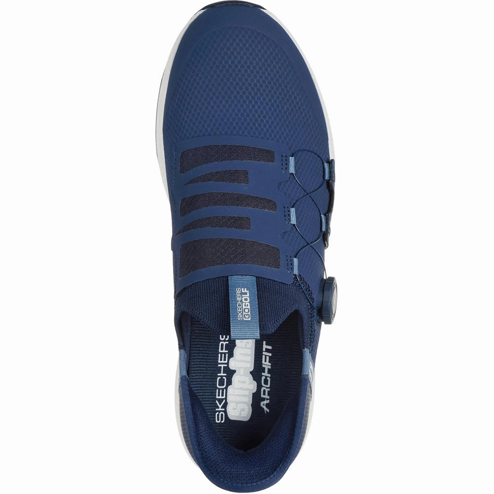Skechers Elite 5 Slip-Ins Spikeless Waterproof Shoes - Navy Classic Golf Footwear