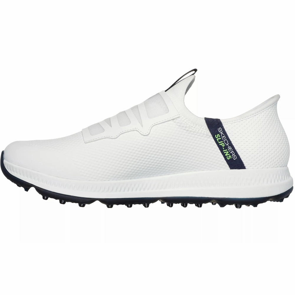Skechers Elite 5 Slip-Ins Spikeless Waterproof Shoes - White/Navy Classic Golf Footwear