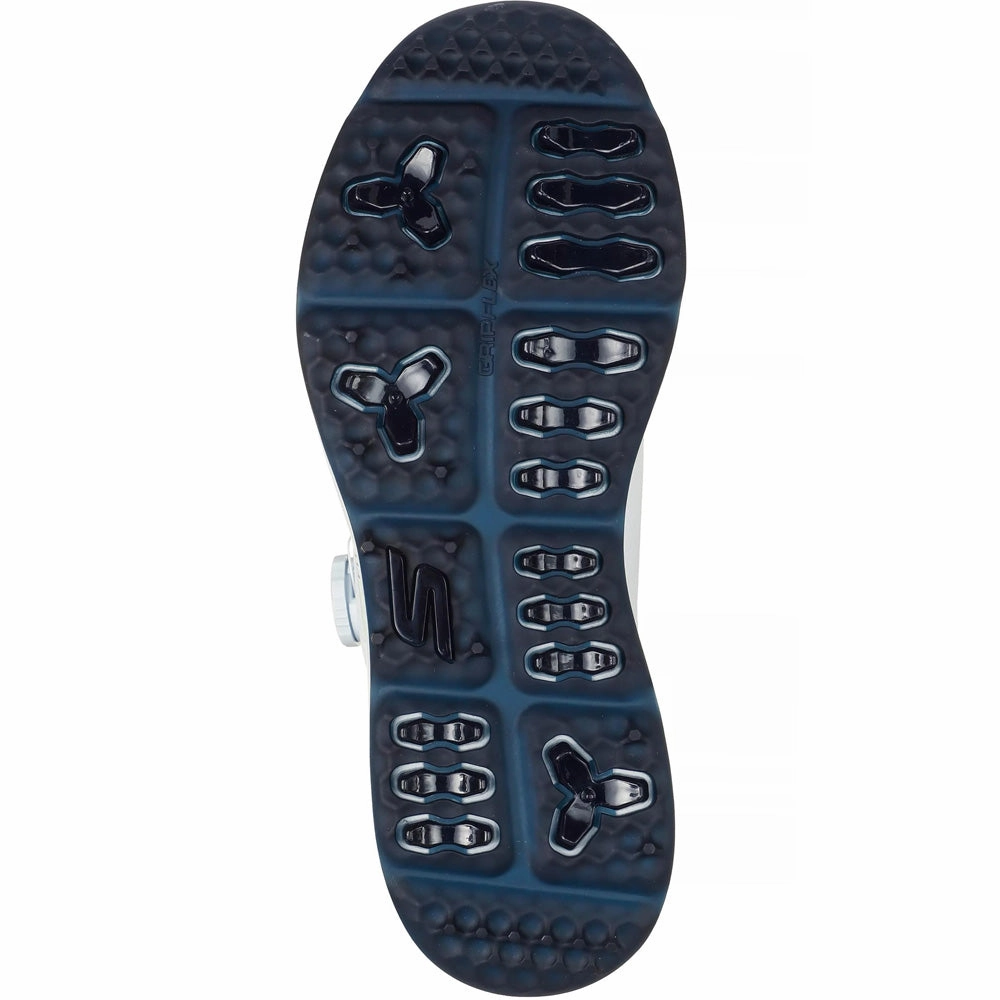 Skechers Elite 5 Slip-Ins Spikeless Waterproof Shoes - White/Navy Classic Golf Footwear