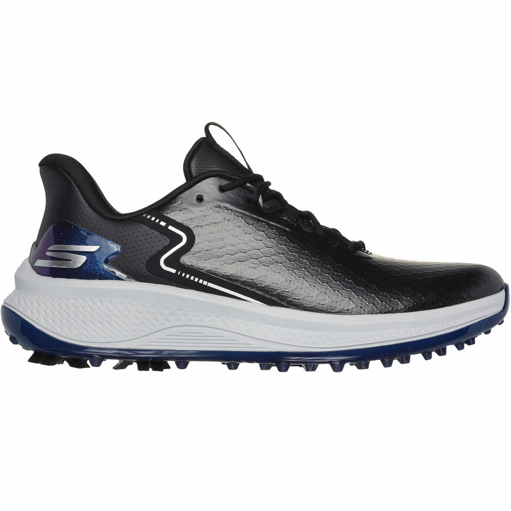 Skechers Go Golf Blade Slip-in Spiked Waterproof Shoes - Black Skechers golf footwear