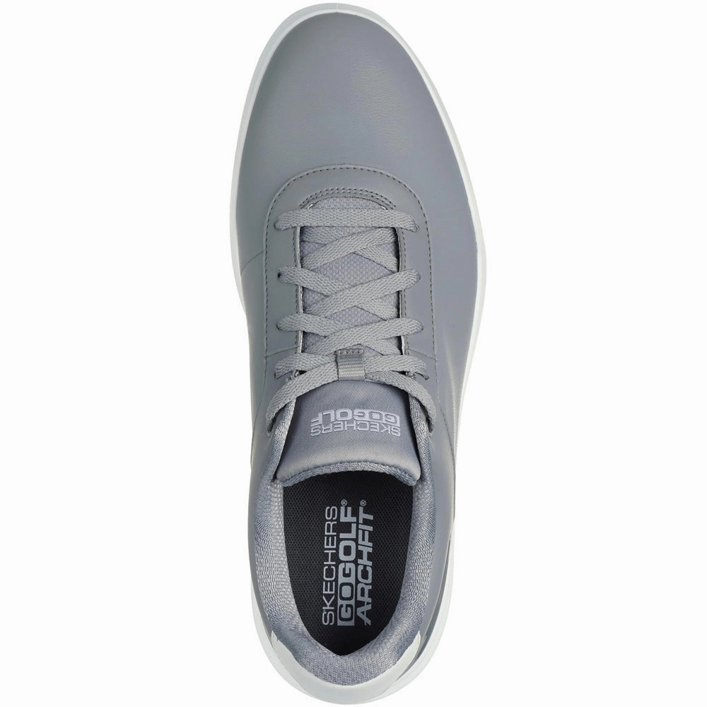 Skechers Go Golf Drive 5 Spikeless Waterproof Shoes - Grey Classic Golf Footwear