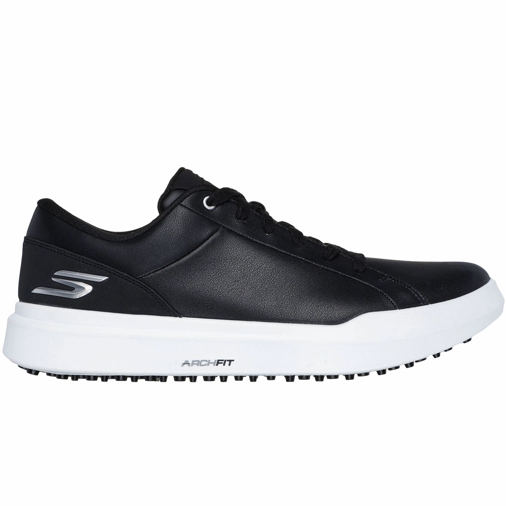 Skechers Go Golf Drive 6 Spikeless Waterproof Shoes - Black/White Skechers golf footwear