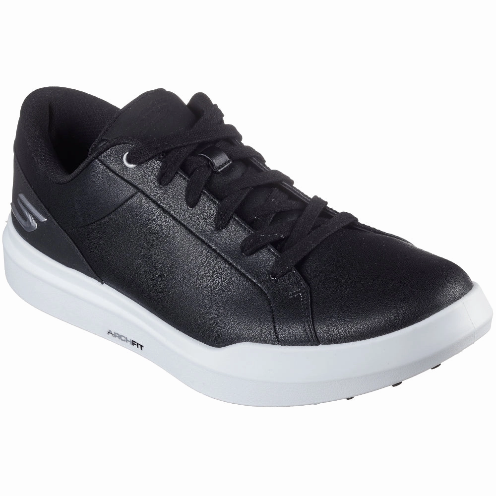 Skechers Go Golf Drive 6 Spikeless Waterproof Shoes - Black/White Classic Golf Footwear