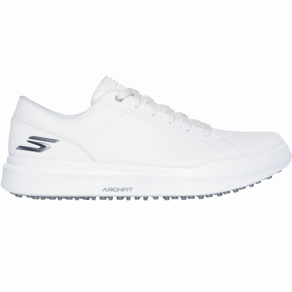Skechers Go Golf Drive 6 Spikeless Waterproof Shoes - White Skechers golf footwear
