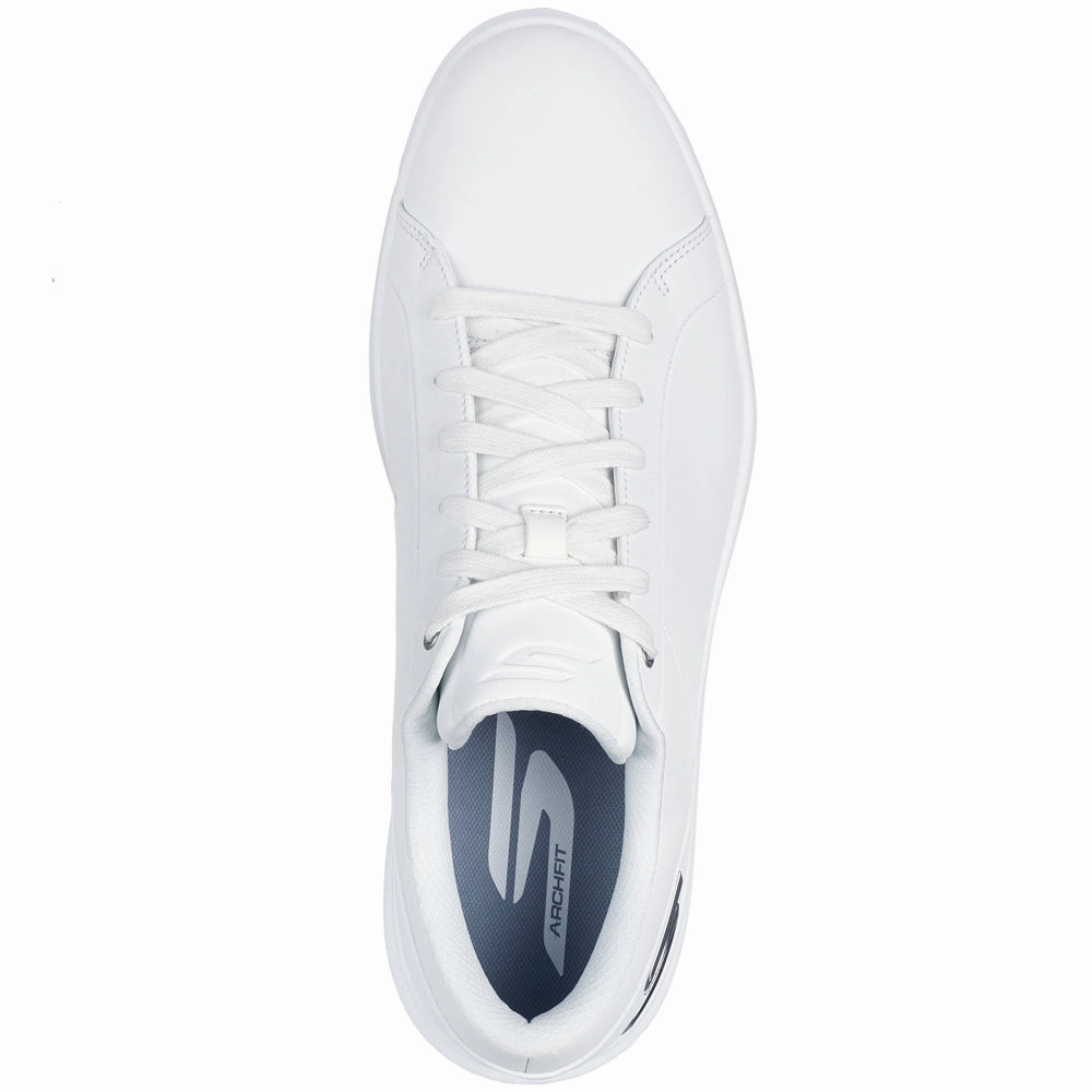 Skechers Go Golf Drive 6 Spikeless Waterproof Shoes - White Classic Golf Footwear
