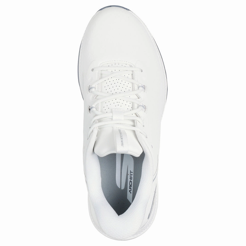 Skechers Go Golf Elite 6 Ladies Spikeless Waterproof Shoes - White Classic Golf Footwear
