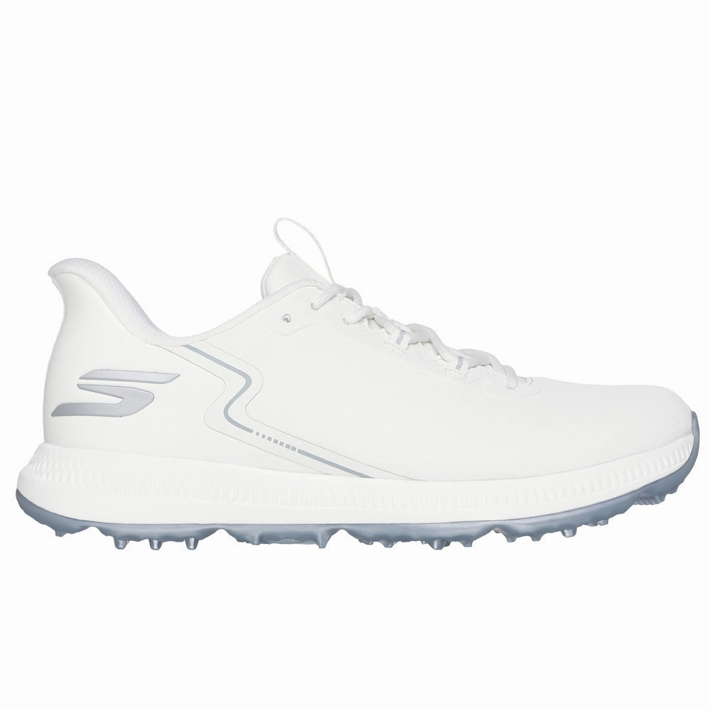Skechers Go Golf Elite 6 Ladies Spikeless Waterproof Shoes - White Skechers golf footwear