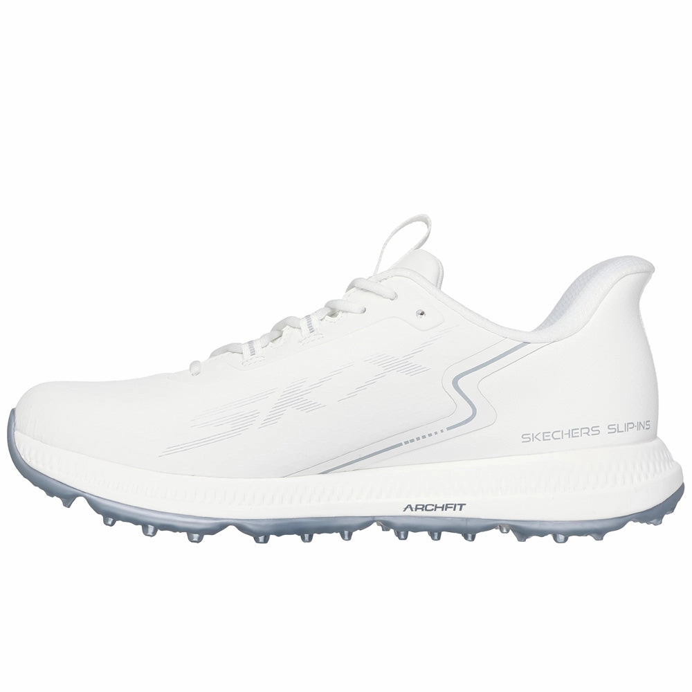 Skechers Go Golf Elite 6 Ladies Spikeless Waterproof Shoes - White Classic Golf Footwear
